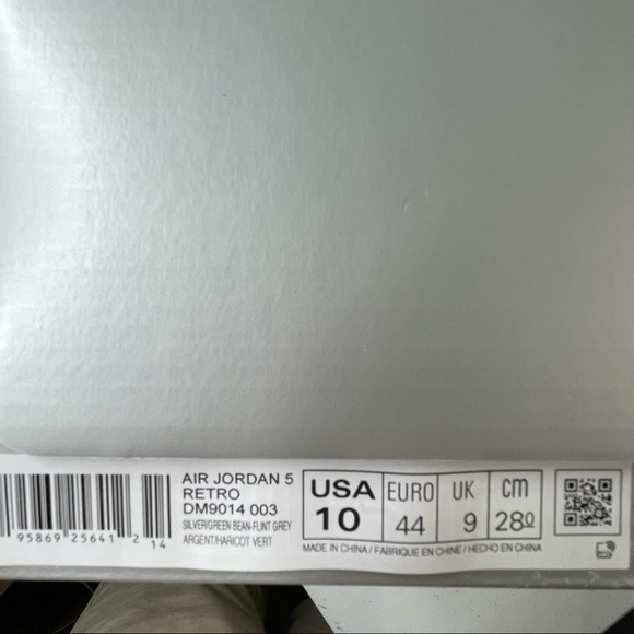 Air Jordan 5 Retro Green Bean Mens Size 10 Sneakers - Picture 9 of 10